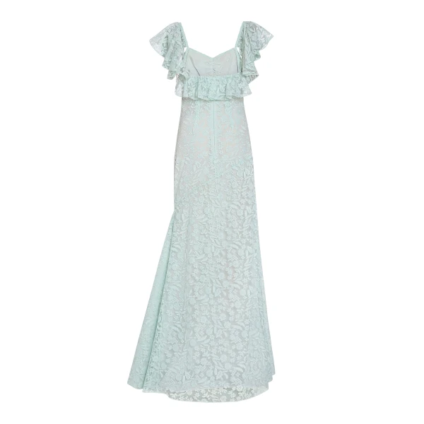 Markarian Katharina Seafoam Lace Gown, view 2
