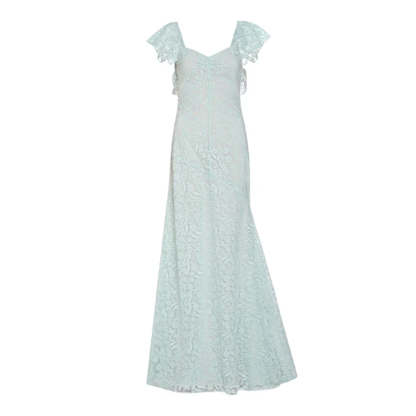 Markarian Katharina Seafoam Lace Gown