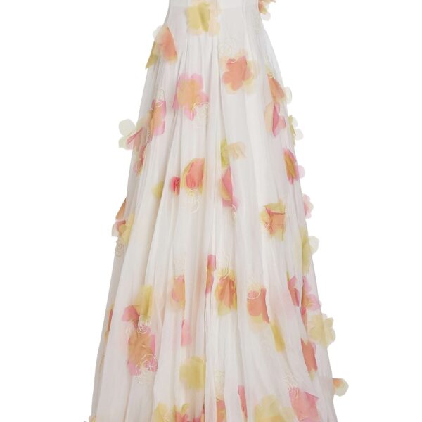 Markarian Laila Floral Beaded Organza Strapless Gown - Dresses - New York Luxury Occasion Wear at Coveti