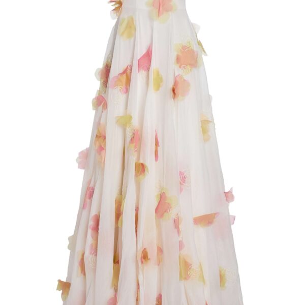 Markarian Laila Floral Beaded Organza Strapless Gown - Dresses - New York Luxury Occasion Wear at Coveti