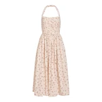 Markarian Leia Blush Bouquet Halter Neck Midi Dress - Dresses - New York Luxury Occasion Wear at Coveti