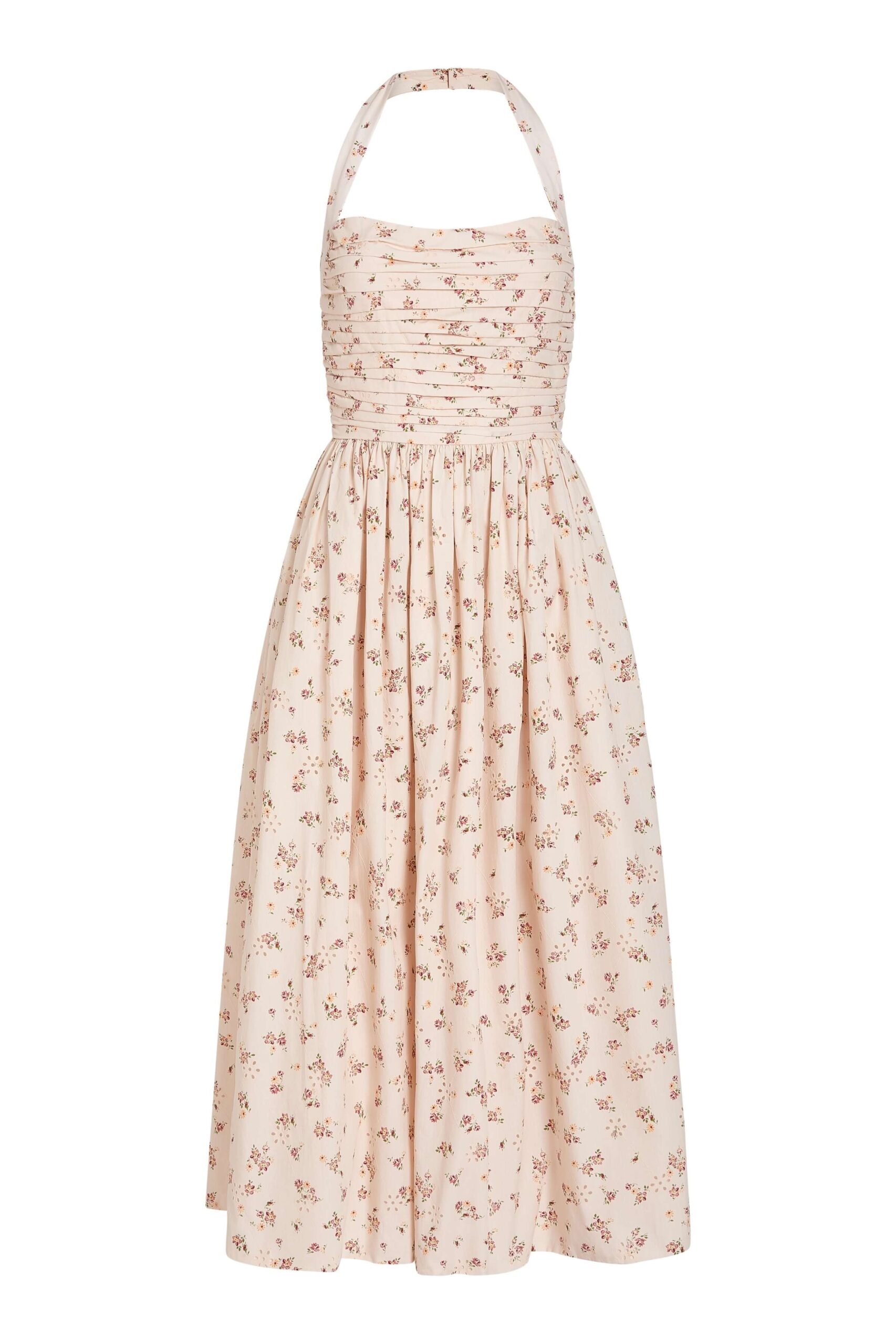 Markarian Leia Blush Bouquet Halter Neck Midi Dress - Dresses - New York Luxury Occasion Wear at Coveti Markarian Leia Blush Bouquet Halter Neck Midi Dress - Dresses - New York Luxury Occasion Wear at Coveti