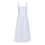 Markarian Maeve Cotton Eyelet Square Neck Midi Dress - Dresses - New York Luxury Occasion Wear at Coveti