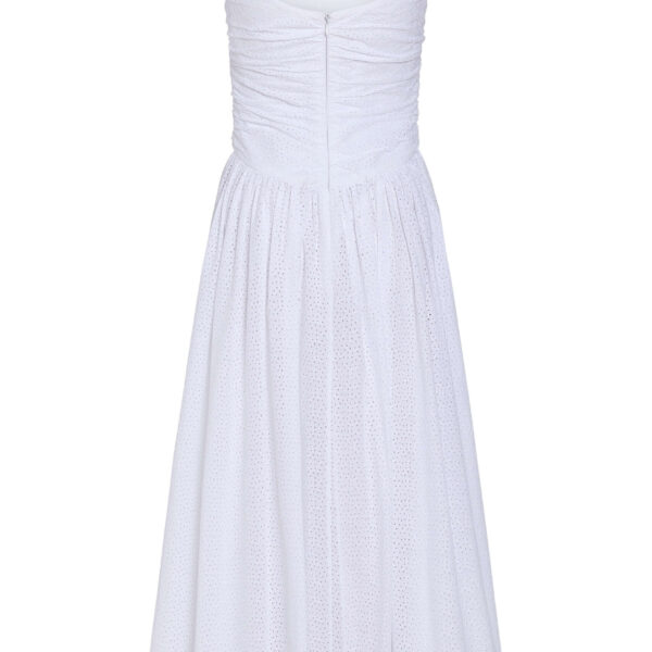 Markarian Maeve Cotton Eyelet Square Neck Midi Dress - Dresses - New York Luxury Occasion Wear at Coveti
