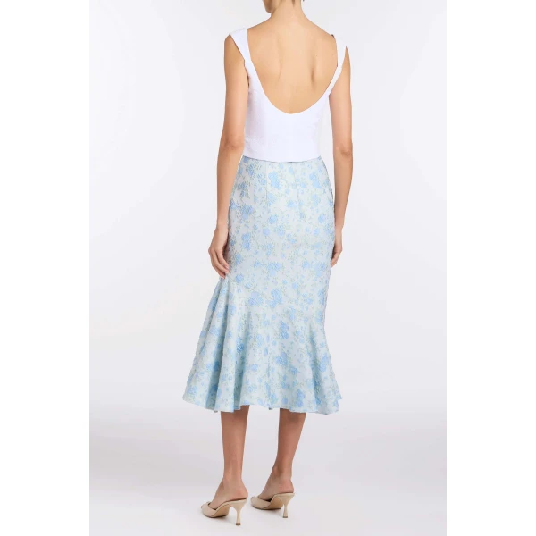 Markarian Maisie Cotton Eyelet Corset Top, view 4