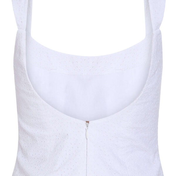 Markarian Maisie Cotton Eyelet Corset Top - Tops - New York Luxury Occasion Wear at Coveti