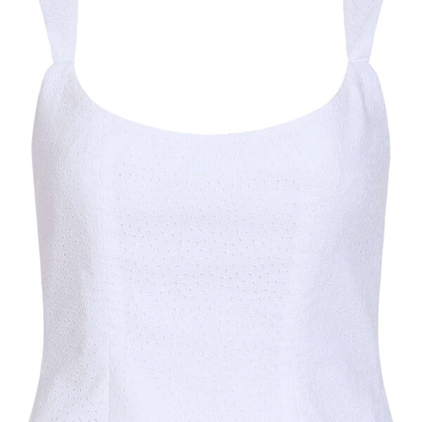 Markarian Maisie Cotton Eyelet Corset Top - Tops - New York Luxury Occasion Wear at Coveti