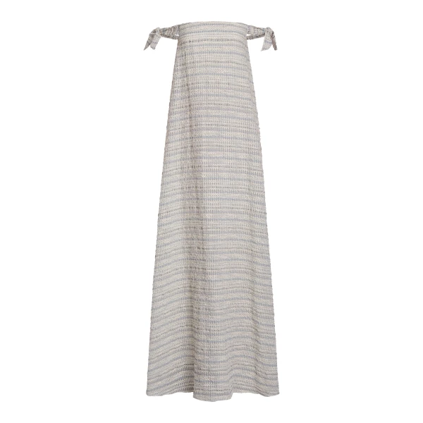 Markarian Narcissus Cornflower Textured Stripe Gown