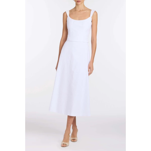 Markarian Pia Floral Eyelet Skirt, view 2