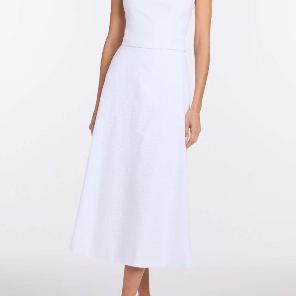 Markarian Pia Floral Eyelet Skirt - Skirts - New York Luxury Occasion Wear at Coveti