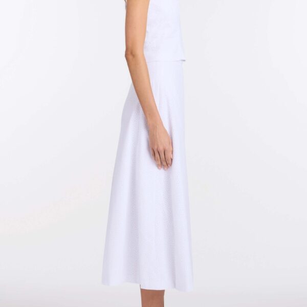 Markarian Pia Floral Eyelet Skirt - Skirts - New York Luxury Occasion Wear at Coveti