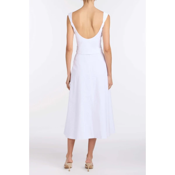 Markarian Pia Floral Eyelet Skirt, view 4