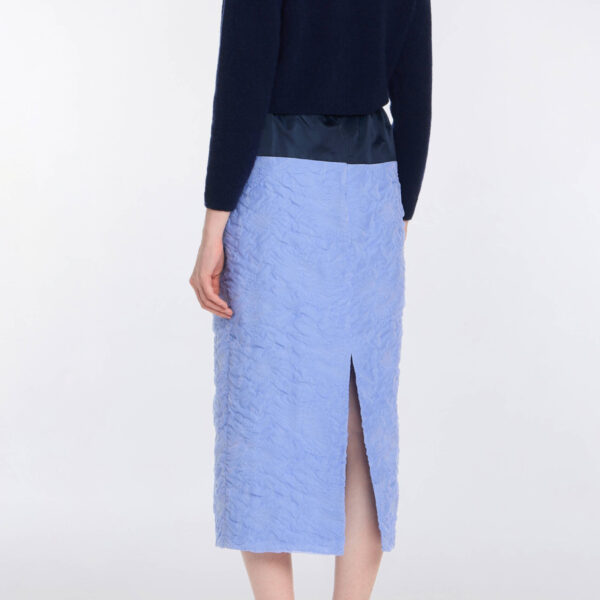 Markarian Romy Navy Floral Patch Cashmere Sweater - Knitwear - New York Luxury Occasion Wear at Coveti
