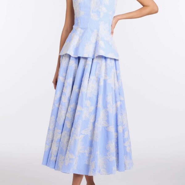 Markarian Soleil Floral Embroidered Midi Skirt - Skirts - New York Luxury Occasion Wear at Coveti