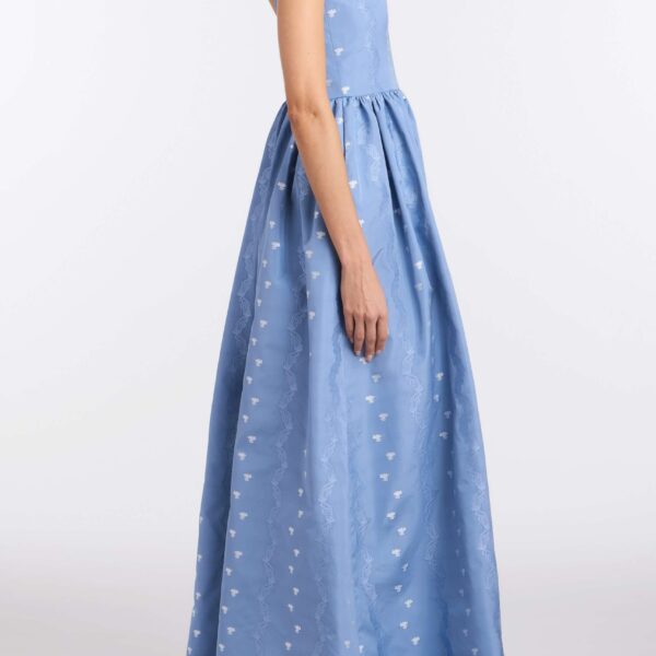 Markarian Tatiana Wedgwood Floral Taffeta Gown - Dresses - New York Luxury Occasion Wear at Coveti