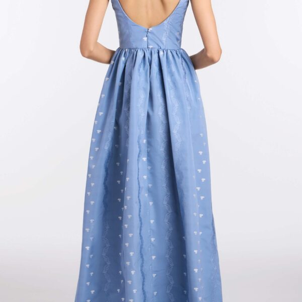 Markarian Tatiana Wedgwood Floral Taffeta Gown - Dresses - New York Luxury Occasion Wear at Coveti