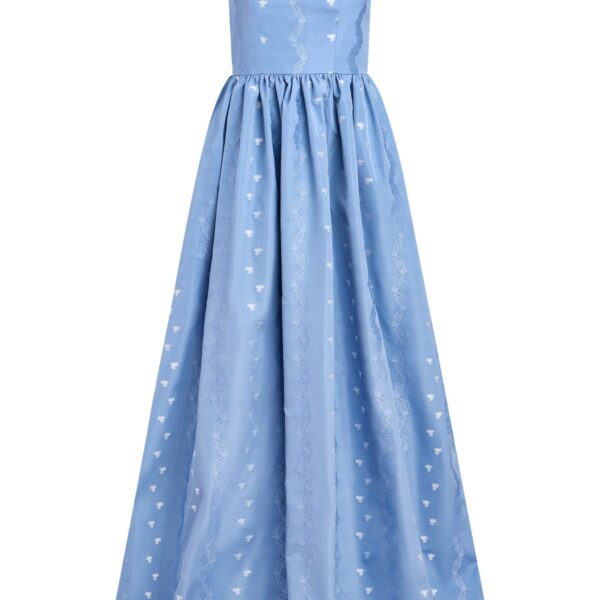 Markarian Tatiana Wedgwood Floral Taffeta Gown - Dresses - New York Luxury Occasion Wear at Coveti