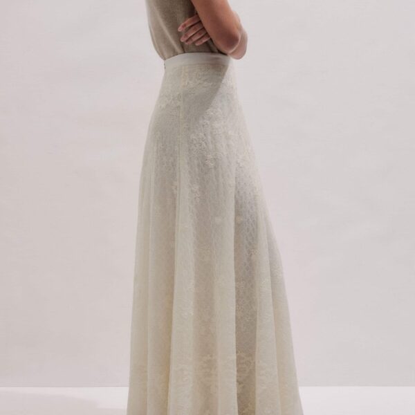 Embroidered Tulle – luxury British White in Me and Em exclusively at Coveti