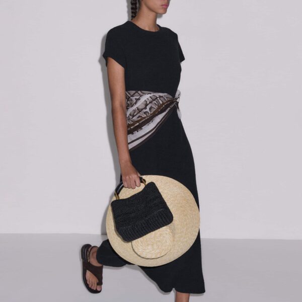Bouclé Jersey – luxury British Black in Me and Em exclusively at Coveti