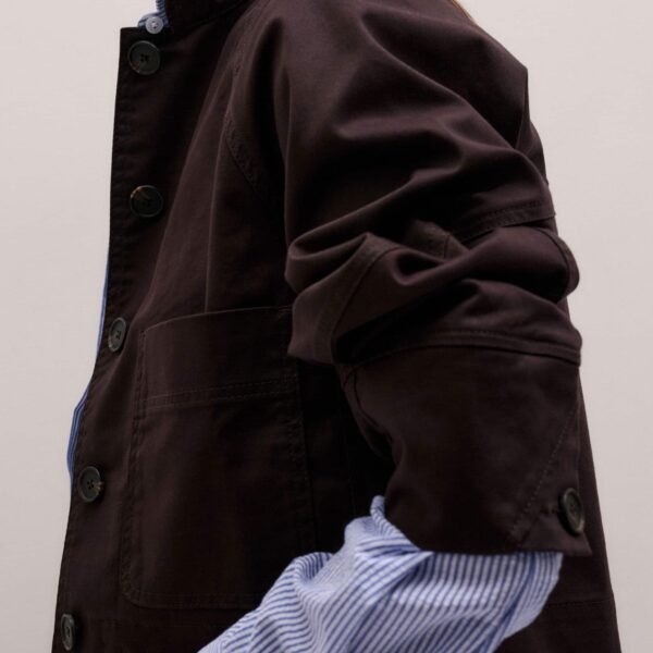 Cotton Twill – luxury British Brown in Me and Em exclusively at Coveti