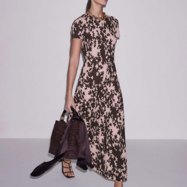 Crepe Jersey – luxury British Brown in Me and Em exclusively at Coveti