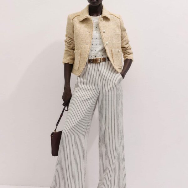Pointelle Cotton – luxury British White in Me and Em exclusively at Coveti