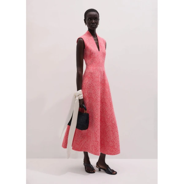 Me and Em Fit + Flare Maxi Dress
Jacquard Jersey Dress, view 2