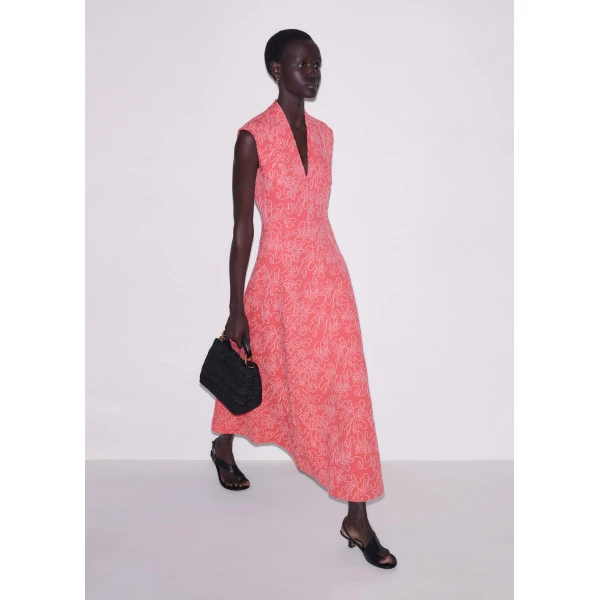 Me and Em Fit + Flare Maxi Dress
Jacquard Jersey Dress, view 6