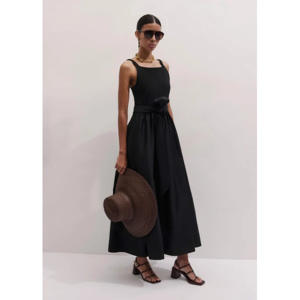 Me and Em Fit + Flare Maxi Dress
Jersey + Poplin Dress, view 2