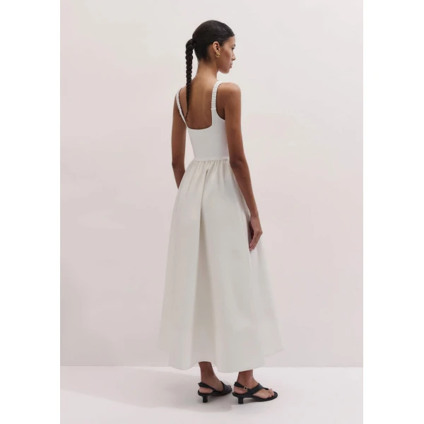 Me and Em Fit + Flare Maxi Dress
Jersey + Poplin Dress, view 3