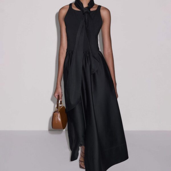 Jersey + Poplin – luxury British Black in Me and Em exclusively at Coveti