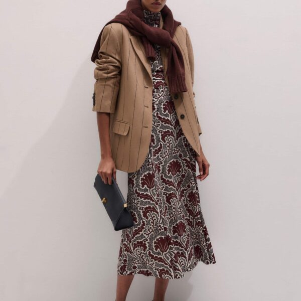 Stretch Jersey – luxury British Brown in Me and Em exclusively at Coveti