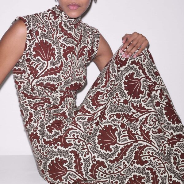 Stretch Jersey – luxury British Brown in Me and Em exclusively at Coveti