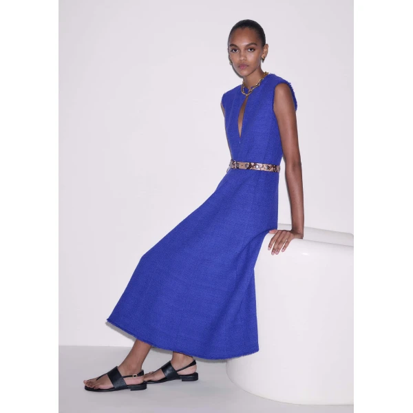 Me and Em Fit + Flare Maxi Dress
Textured Tweed Dress, view 2