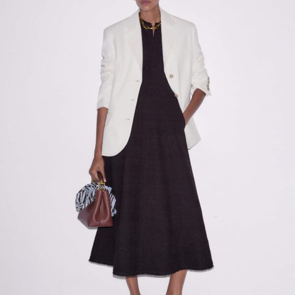 Textured Tweed – luxury British Brown in Me and Em exclusively at Coveti