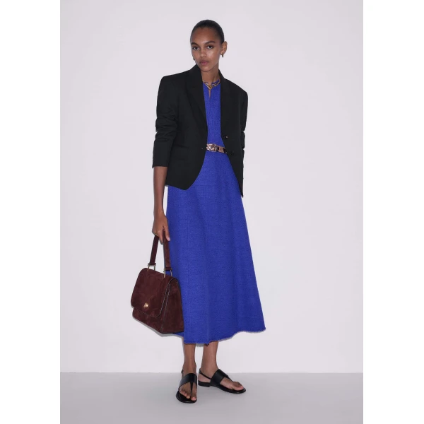 Me and Em Fit + Flare Maxi Dress
Textured Tweed Dress, view 4
