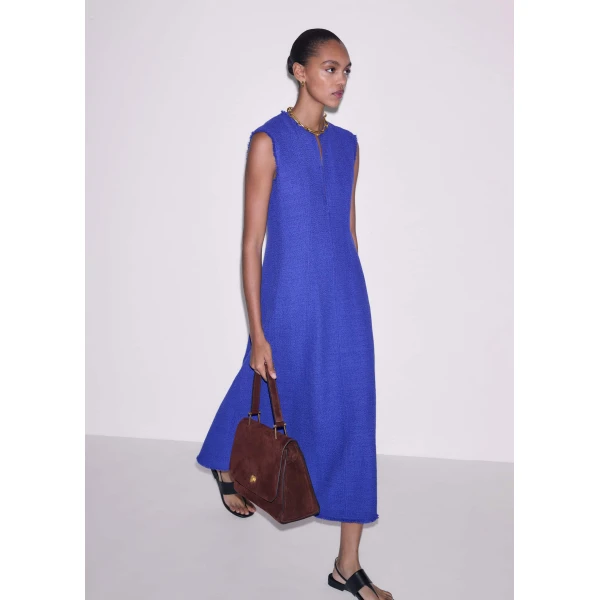 Me and Em Fit + Flare Maxi Dress
Textured Tweed Dress, view 6