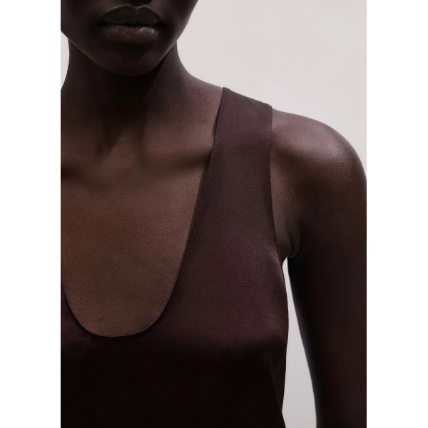 Me and Em Fluid Evening Tank
Silk Satin Top, view 4