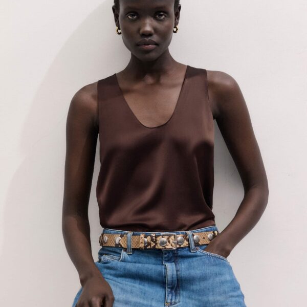 Silk Satin – luxury British Brown in Me and Em exclusively at Coveti