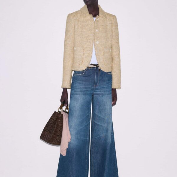 Me + Em Fringed Short Jacket