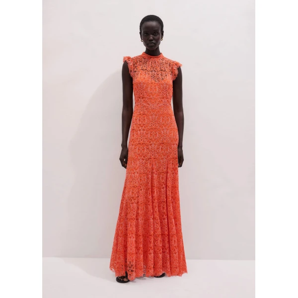 Me and Em Full-Length Dress
Two-Tone Lace Dress, view 3