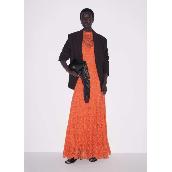 Me and Em Full-Length Dress
Two-Tone Lace Dress, view 4