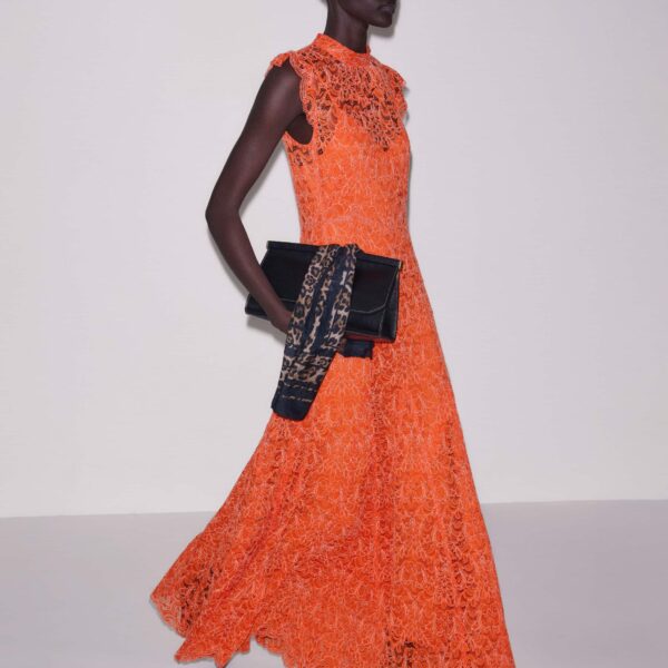Two-Tone Lace – luxury British Orange in Me and Em exclusively at Coveti