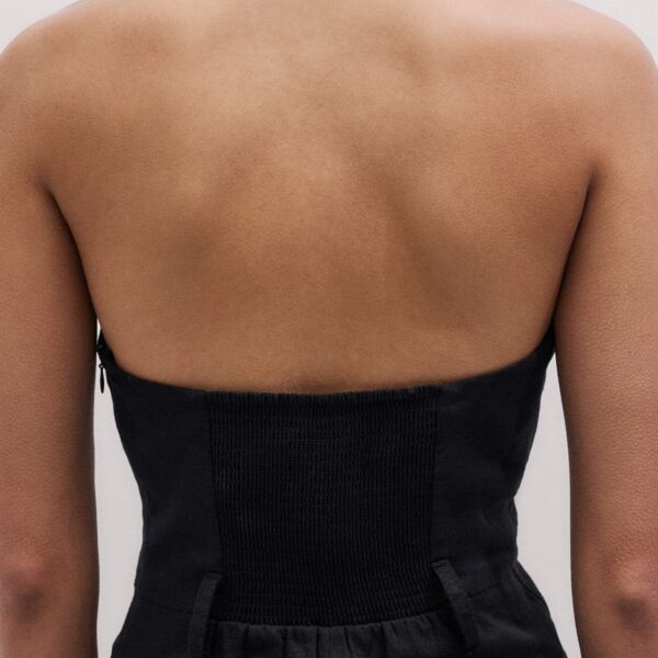 Crease-Less Linen – luxury British Black in Me and Em exclusively at Coveti
