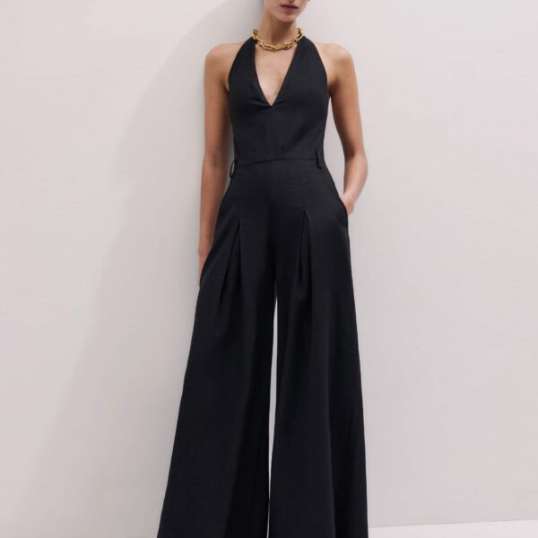 Me and Em Halterneck Wide Jumpsuit