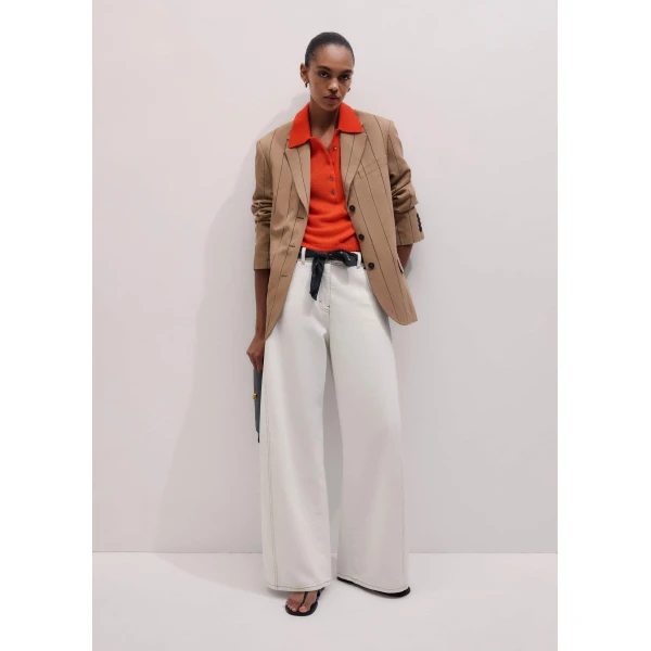 Me and Em Icon Oversized Blazer
Fluid Linen Blend Jacket, view 2