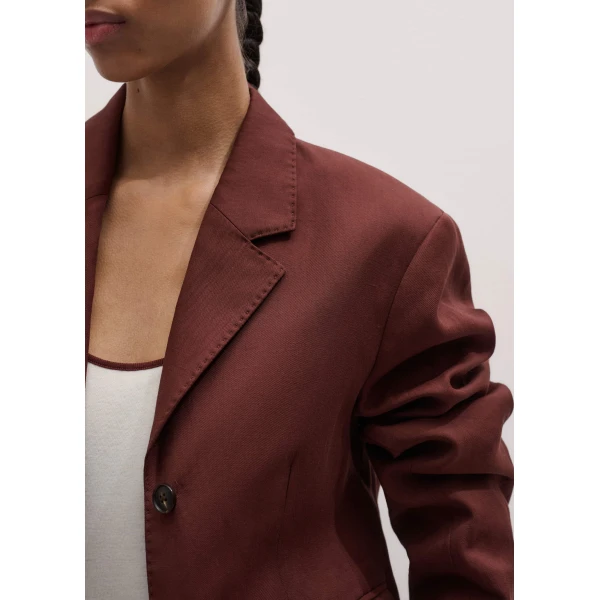 Me and Em Icon Oversized Short Blazer
Italian Linen Blend, view 5