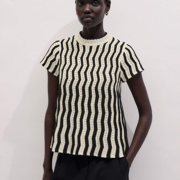 Pointelle Cotton – luxury British Multicolour in Me and Em exclusively at Coveti