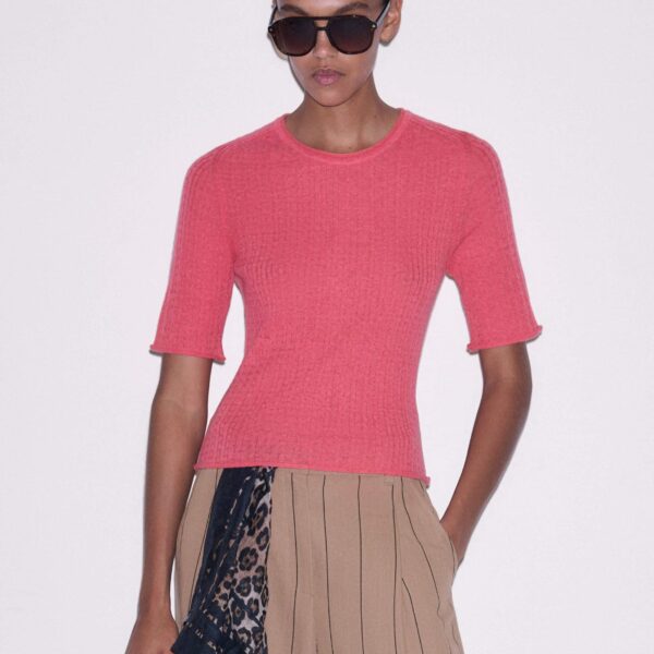 Alpaca + Merino – luxury British Pink in Me and Em exclusively at Coveti