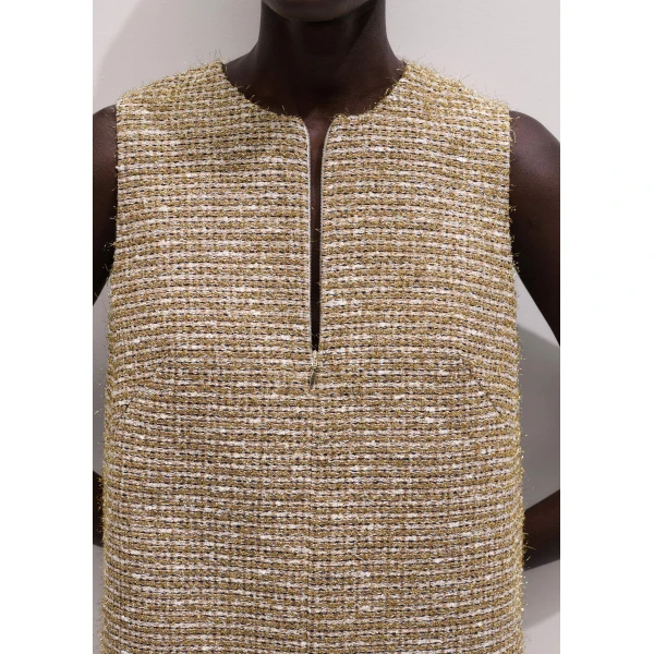 Me and Em Mini Metallic Dress
Italian Lurex Tweed Dress, view 5